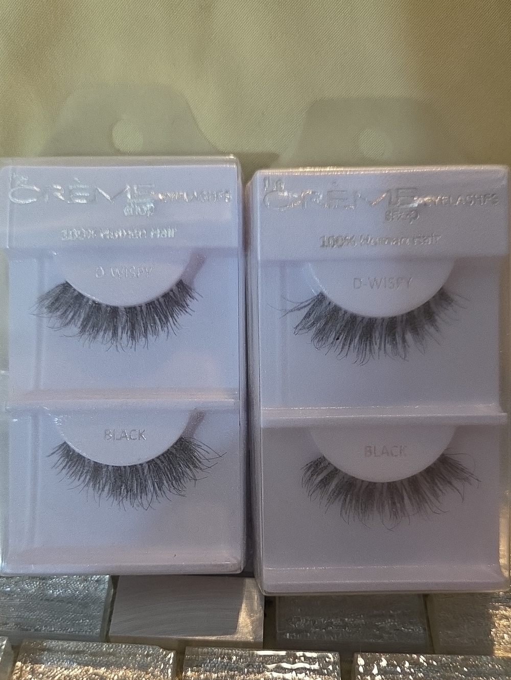 100% Human Hair Wispy False Eyelashes 2pk